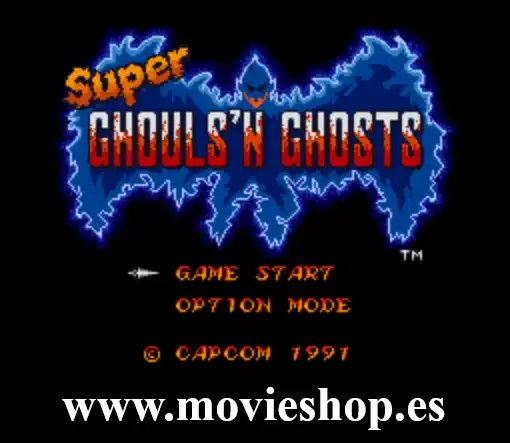 Logo de Super Ghouls 'n Ghosts para Super Nintendo