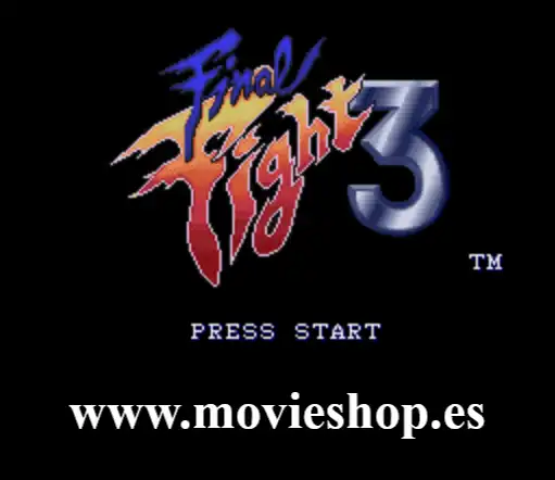 Logo oficial de Final Fight 3 Super Nintendo.