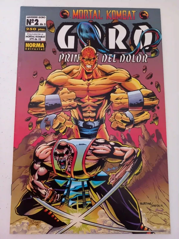 Cómic de Mortal Kombat Goro el Principe del Dolor Cómic de Mortal Kombat Goro el Principe del Dolor
