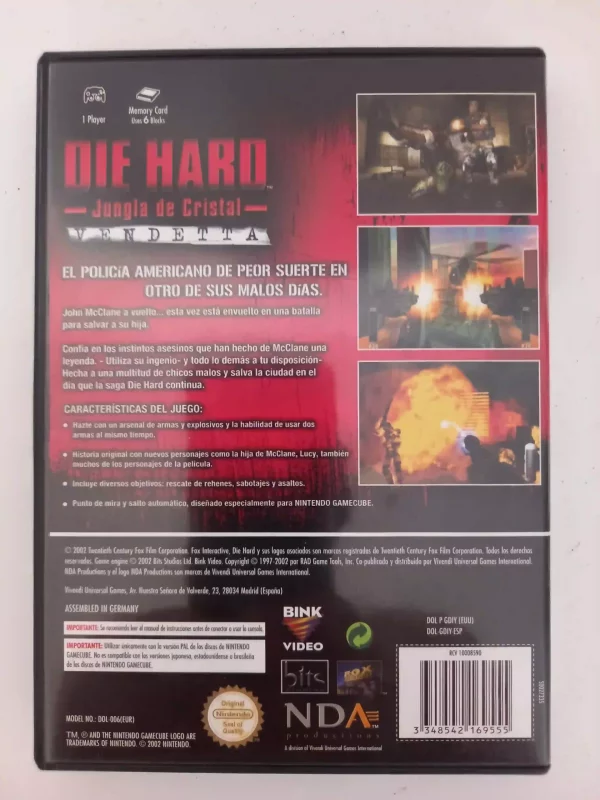 Die Hard Vendetta GameCube Nintendo Die Hard Vendetta GameCube Nintendo