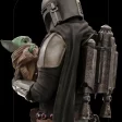 Mandalorian y Grogu Iron Studios Star Wars