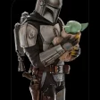 Mandalorian y Grogu Iron Studios Star Wars