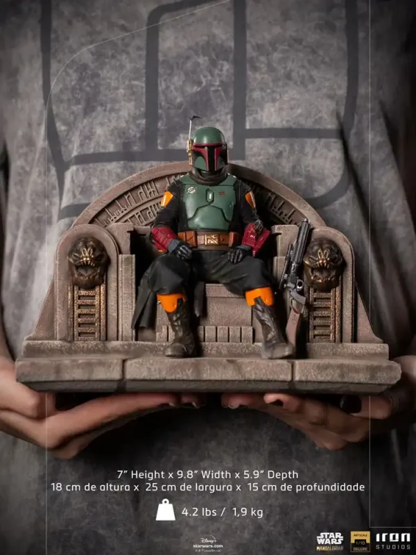 Iron Studios Boba Fett Throne Star Wars The Mandalorian Iron Studios Boba Fett Throne Star Wars The Mandalorian