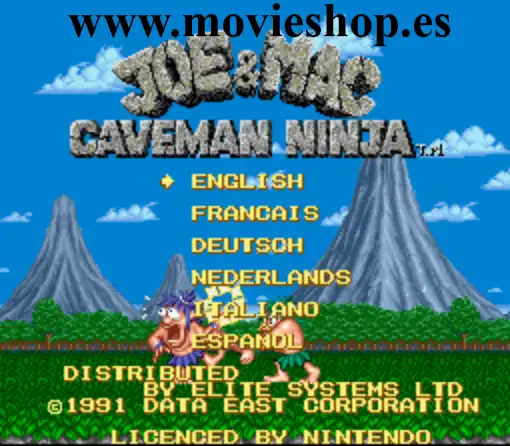 Logo de Joe & Mac Caveman Ninja Snes