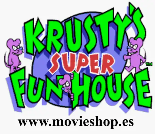 Logo de Krusty's Super Fun House en la SNES